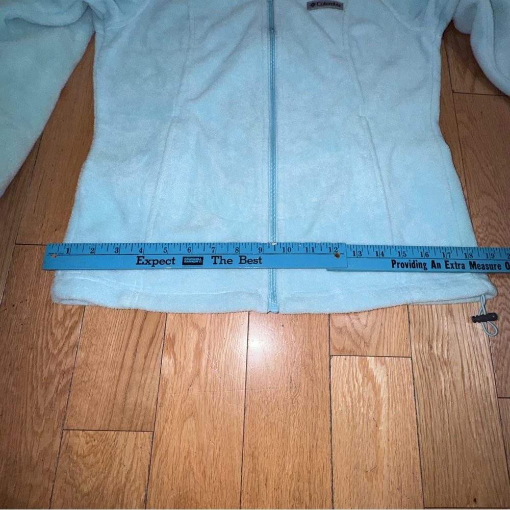 Columbia Women's Pale Blue Full-Zip Teddy Fleece Jacket - Picture 14 of 16